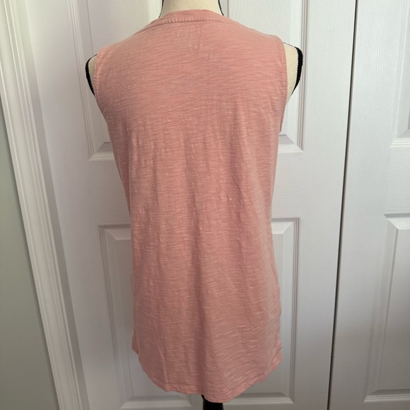 Chicos The Ultimate Tee Sleeveless Pink Top size 0 = Size small 4‎ cotton modal - Picture 4 of 9